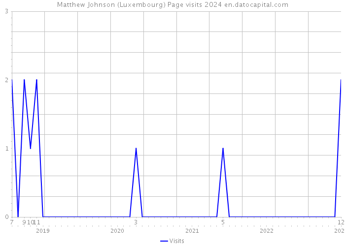 Matthew Johnson (Luxembourg) Page visits 2024 