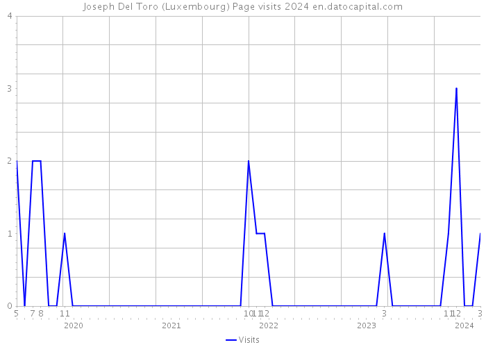 Joseph Del Toro (Luxembourg) Page visits 2024 