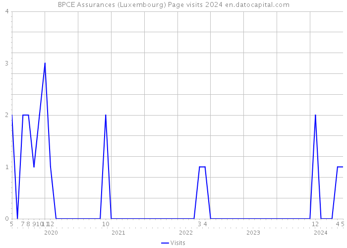 BPCE Assurances (Luxembourg) Page visits 2024 