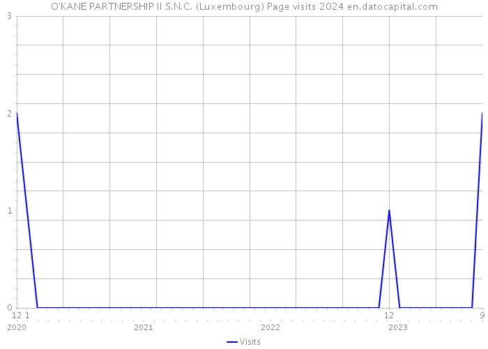 O'KANE PARTNERSHIP II S.N.C. (Luxembourg) Page visits 2024 