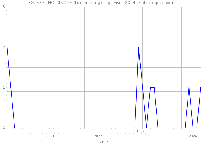 CALVERT HOLDING SA (Luxembourg) Page visits 2024 