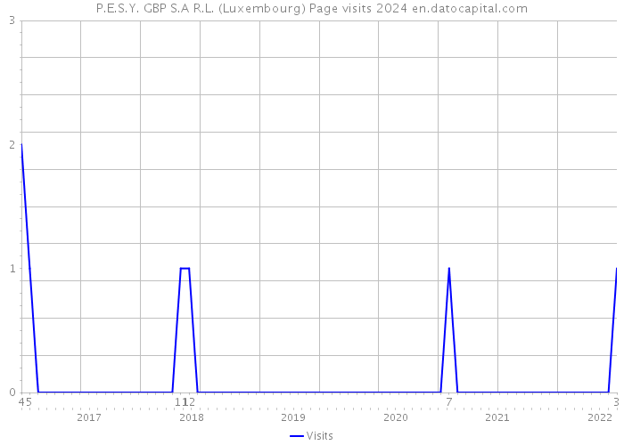 P.E.S.Y. GBP S.A R.L. (Luxembourg) Page visits 2024 