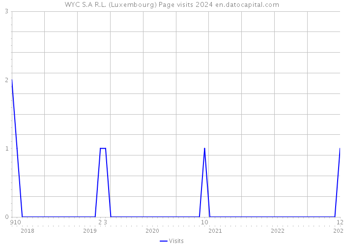 WYC S.A R.L. (Luxembourg) Page visits 2024 