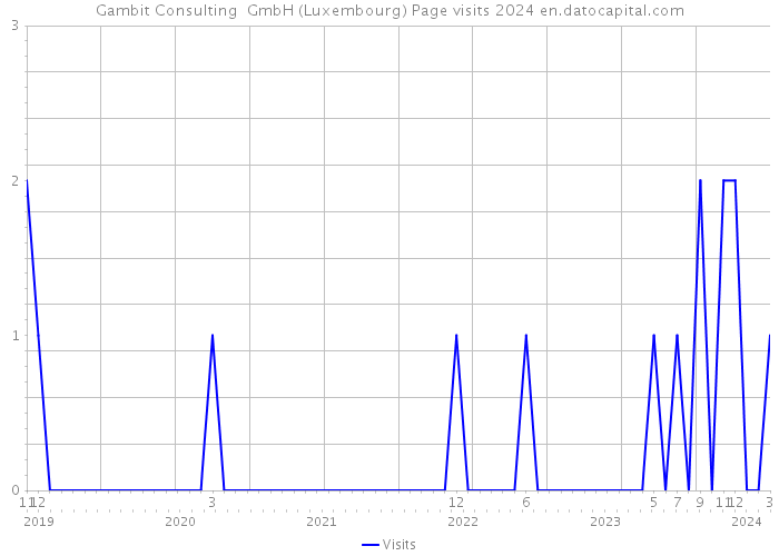 Gambit Consulting GmbH (Luxembourg) Page visits 2024 