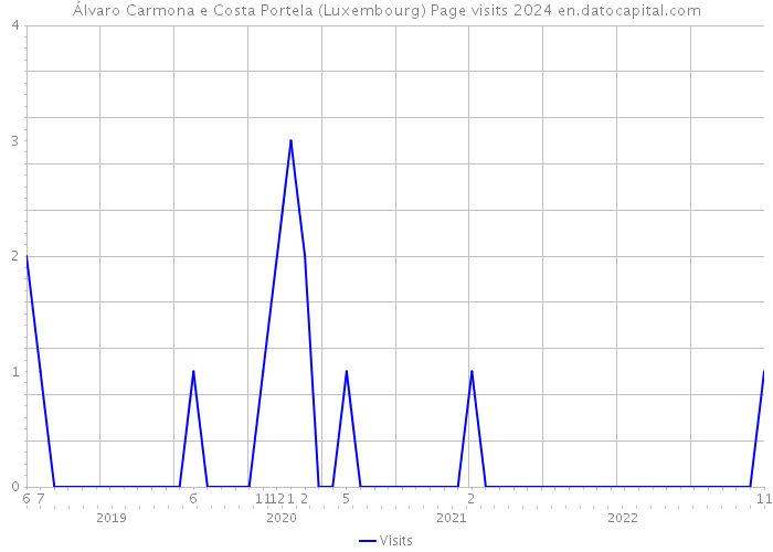 Álvaro Carmona e Costa Portela (Luxembourg) Page visits 2024 