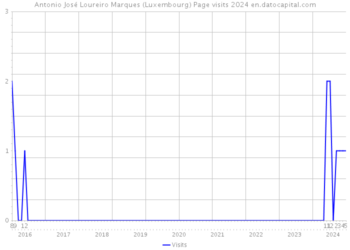 Antonio José Loureiro Marques (Luxembourg) Page visits 2024 