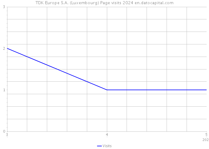 TDK Europe S.A. (Luxembourg) Page visits 2024 