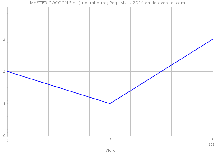 MASTER COCOON S.A. (Luxembourg) Page visits 2024 