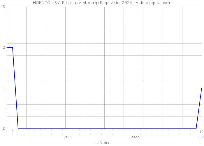 HORNTON S.A R.L. (Luxembourg) Page visits 2024 