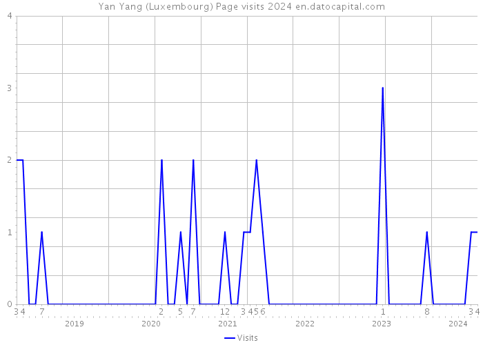Yan Yang (Luxembourg) Page visits 2024 