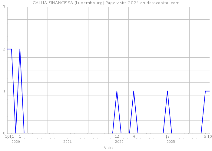 GALLIA FINANCE SA (Luxembourg) Page visits 2024 