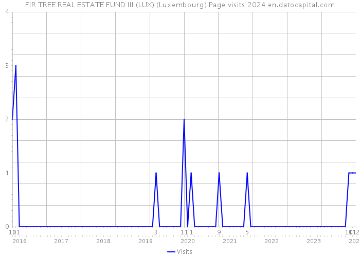 FIR TREE REAL ESTATE FUND III (LUX) (Luxembourg) Page visits 2024 