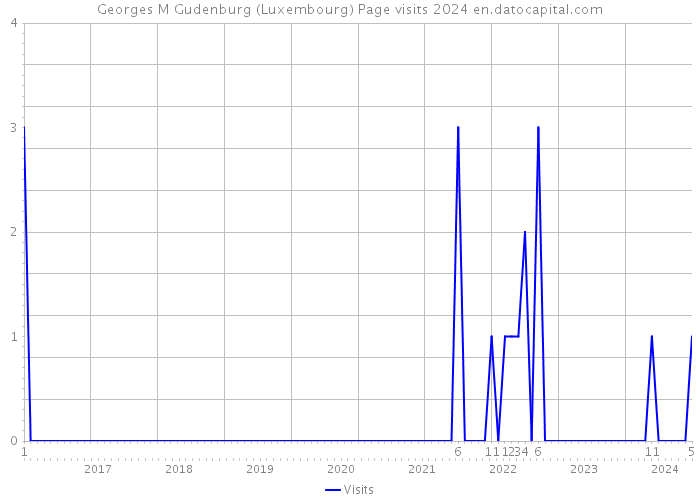 Georges M Gudenburg (Luxembourg) Page visits 2024 