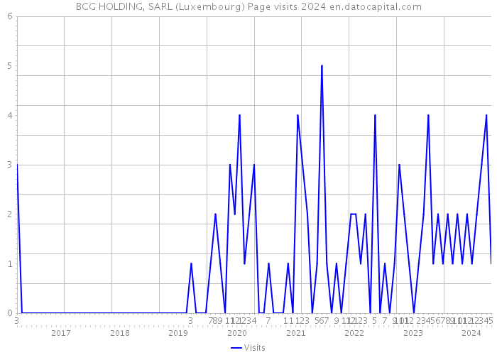 BCG HOLDING, SARL (Luxembourg) Page visits 2024 
