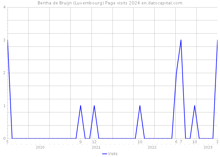 Bertha de Bruijn (Luxembourg) Page visits 2024 