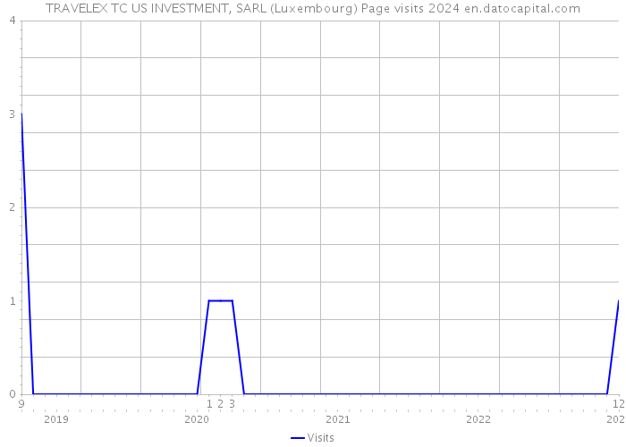 TRAVELEX TC US INVESTMENT, SARL (Luxembourg) Page visits 2024 