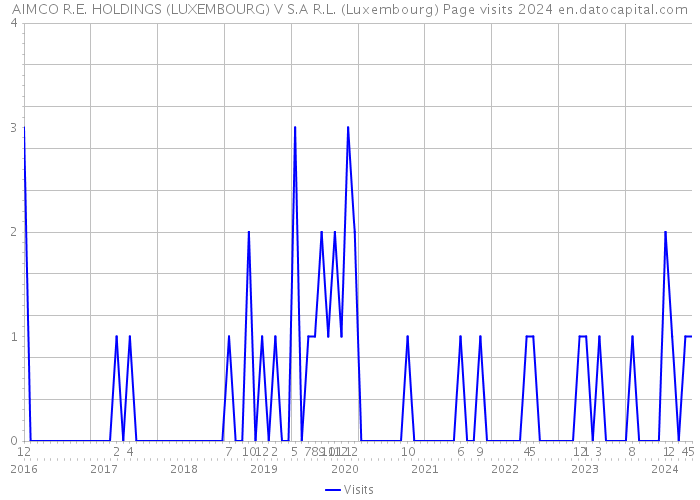 AIMCO R.E. HOLDINGS (LUXEMBOURG) V S.A R.L. (Luxembourg) Page visits 2024 