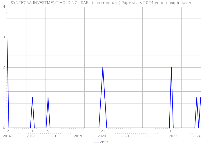 SYNTEGRA INVESTMENT HOLDING I SARL (Luxembourg) Page visits 2024 