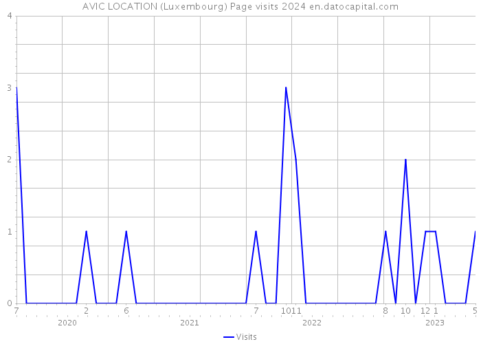 AVIC LOCATION (Luxembourg) Page visits 2024 