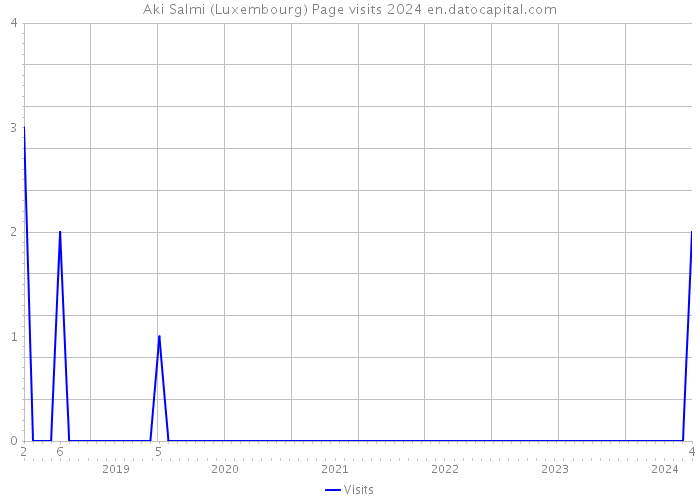 Aki Salmi (Luxembourg) Page visits 2024 