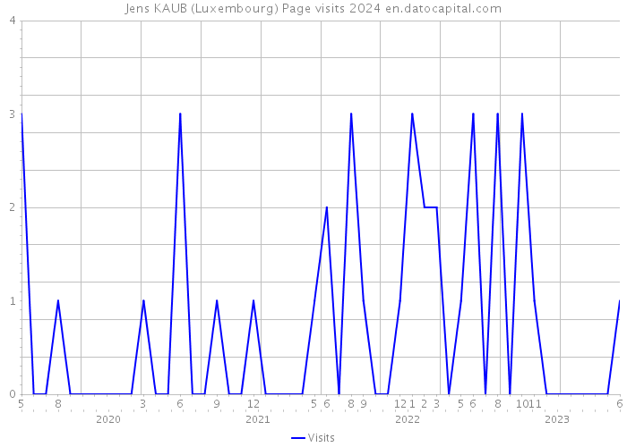 Jens KAUB (Luxembourg) Page visits 2024 