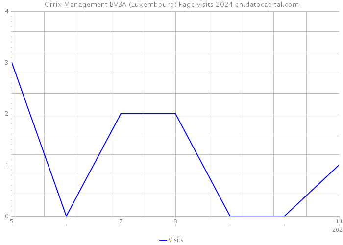Orrix Management BVBA (Luxembourg) Page visits 2024 