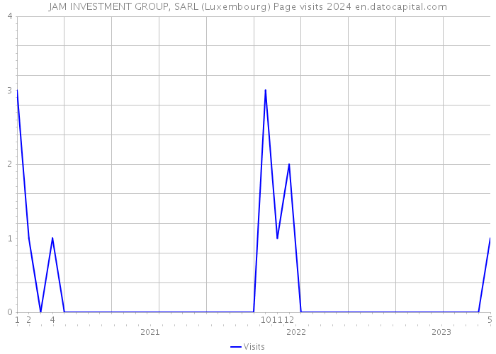 JAM INVESTMENT GROUP, SARL (Luxembourg) Page visits 2024 