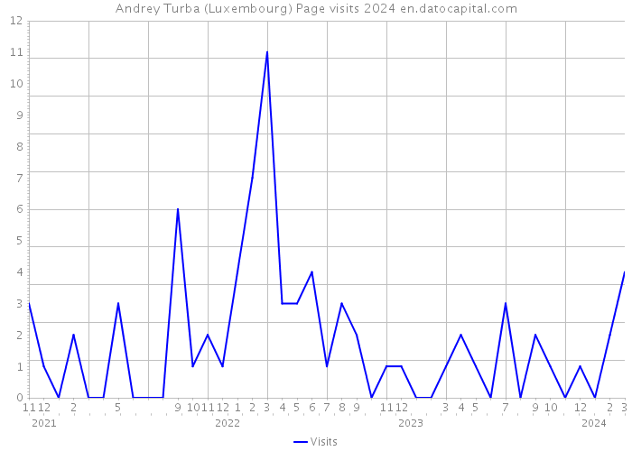 Andrey Turba (Luxembourg) Page visits 2024 