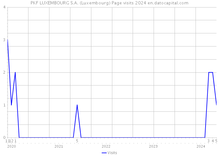 PKF LUXEMBOURG S.A. (Luxembourg) Page visits 2024 