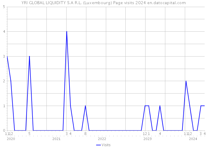 YRI GLOBAL LIQUIDITY S.A R.L. (Luxembourg) Page visits 2024 
