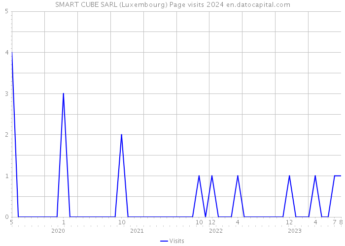 SMART CUBE SARL (Luxembourg) Page visits 2024 