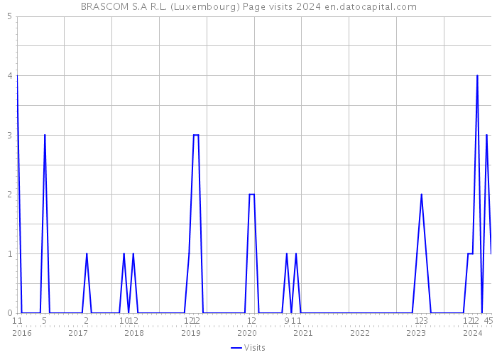 BRASCOM S.A R.L. (Luxembourg) Page visits 2024 