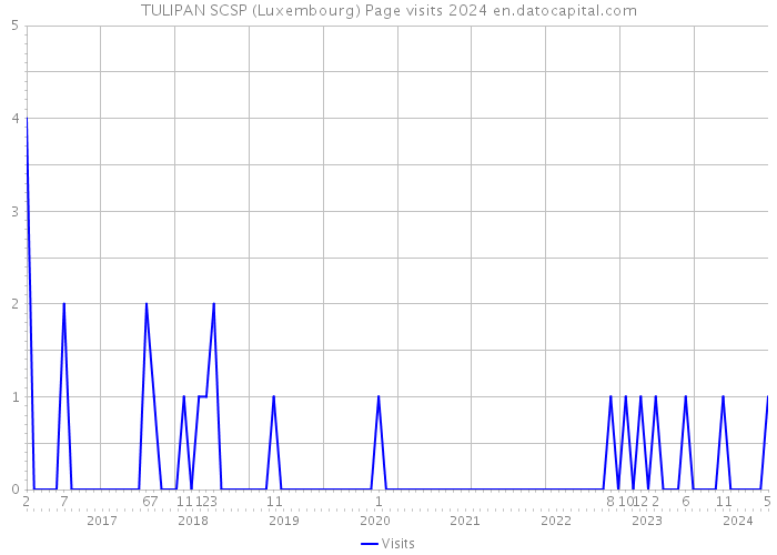 TULIPAN SCSP (Luxembourg) Page visits 2024 