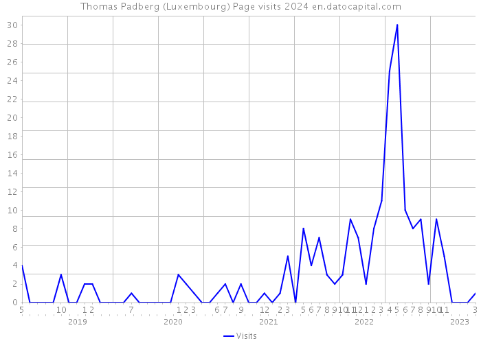 Thomas Padberg (Luxembourg) Page visits 2024 