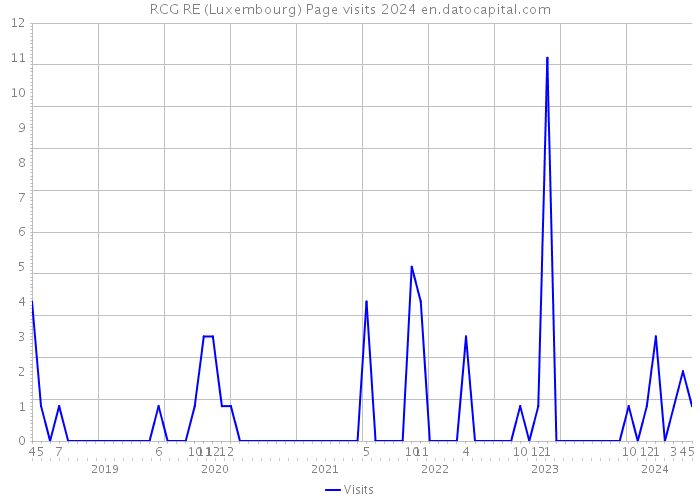 RCG RE (Luxembourg) Page visits 2024 