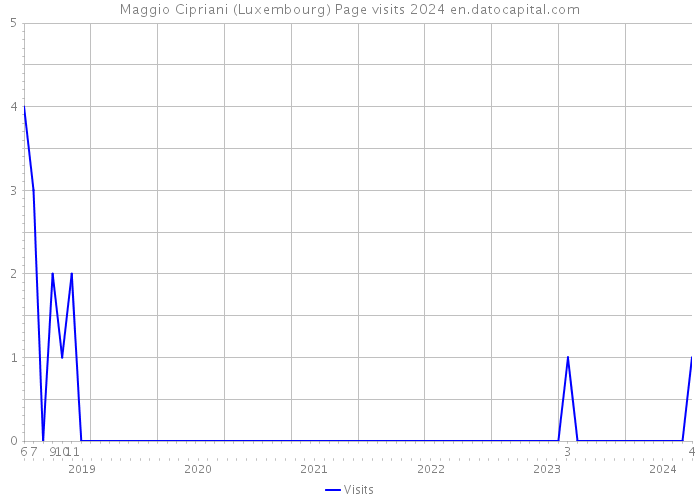 Maggio Cipriani (Luxembourg) Page visits 2024 