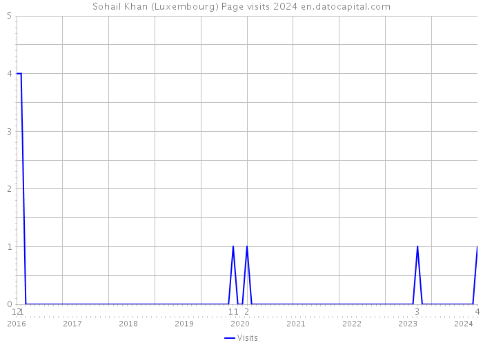 Sohail Khan (Luxembourg) Page visits 2024 