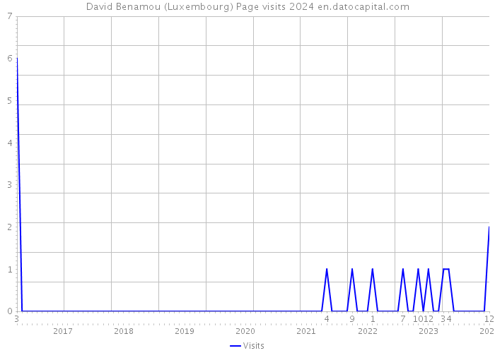 David Benamou (Luxembourg) Page visits 2024 