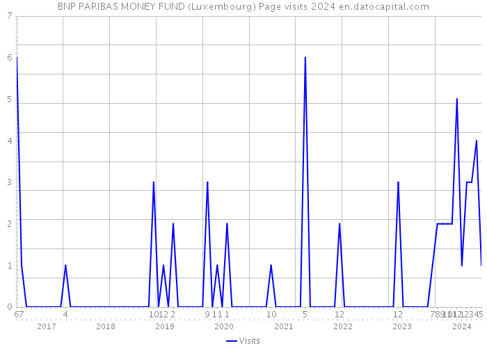 BNP PARIBAS MONEY FUND (Luxembourg) Page visits 2024 