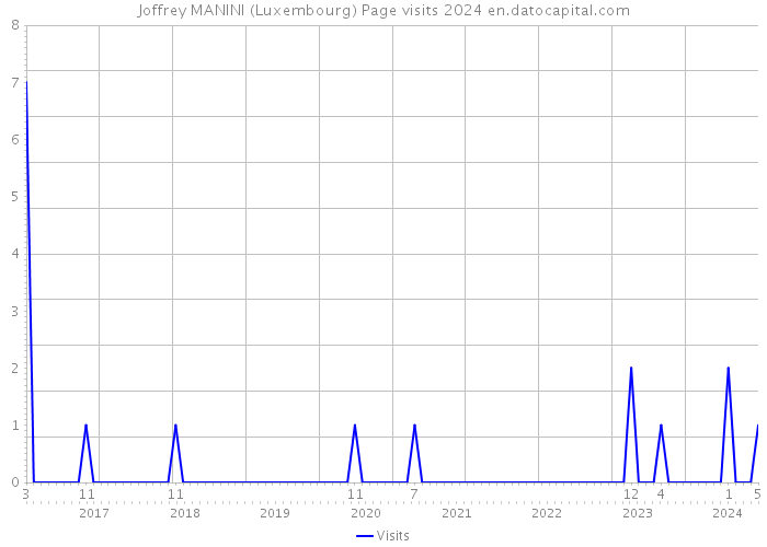 Joffrey MANINI (Luxembourg) Page visits 2024 