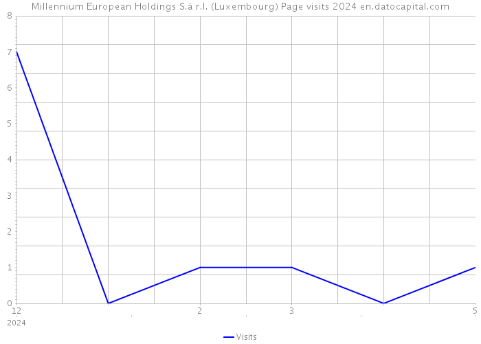 Millennium European Holdings S.à r.l. (Luxembourg) Page visits 2024 