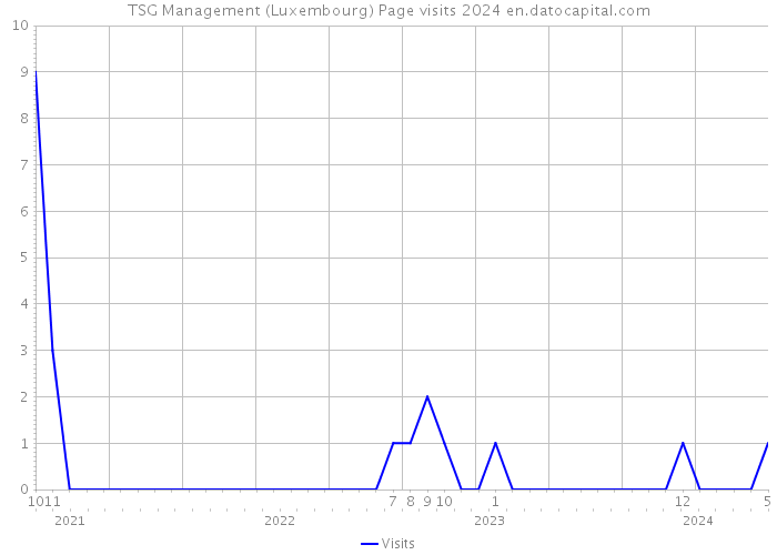 TSG Management (Luxembourg) Page visits 2024 