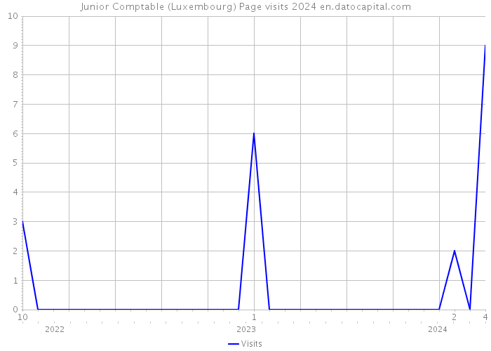 Junior Comptable (Luxembourg) Page visits 2024 