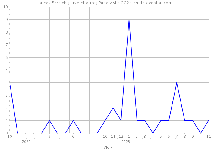 James Bercich (Luxembourg) Page visits 2024 
