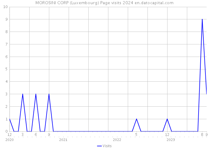 MOROSINI CORP (Luxembourg) Page visits 2024 
