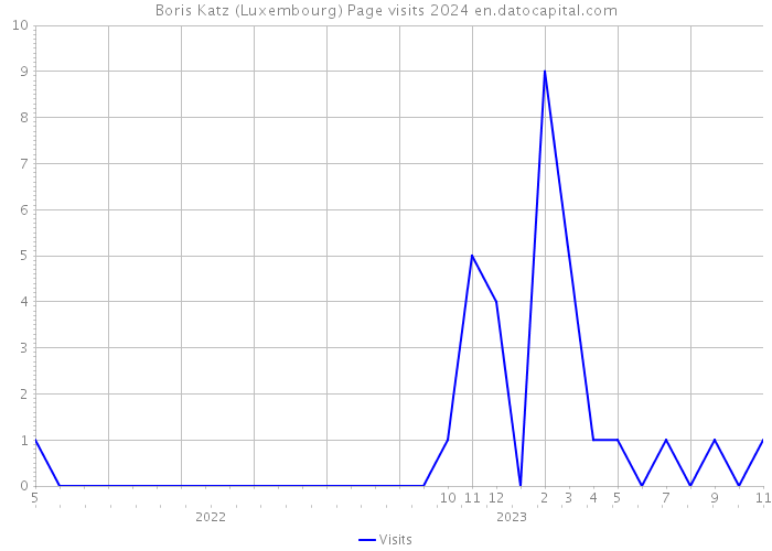 Boris Katz (Luxembourg) Page visits 2024 