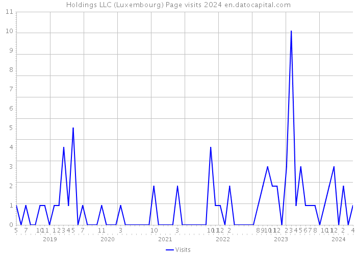 Holdings LLC (Luxembourg) Page visits 2024 