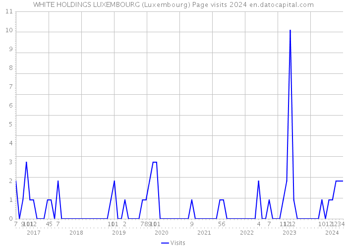 WHITE HOLDINGS LUXEMBOURG (Luxembourg) Page visits 2024 