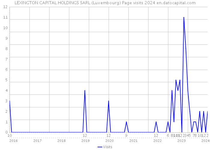 LEXINGTON CAPITAL HOLDINGS SARL (Luxembourg) Page visits 2024 