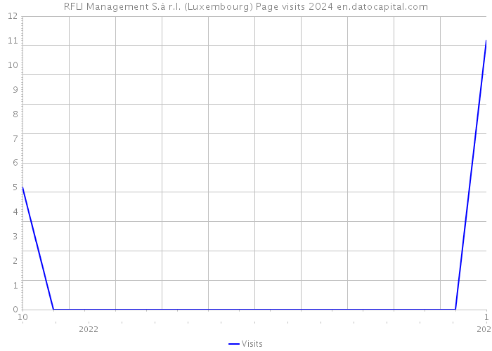 RFLI Management S.à r.l. (Luxembourg) Page visits 2024 